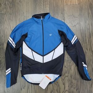 Pearl Izumi Men's Blue and Black Winter Cycling Jacket